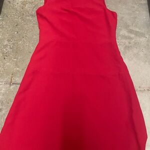 BANANA REPUBLIC SZ 14 Elegant Red Sleeveless Dress